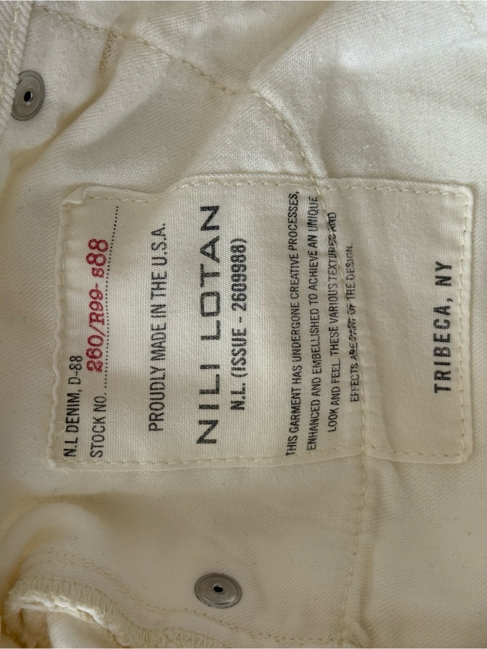 Nili Lotan White (Cream Wash) Bootcut Jeans - Picture 5 of 5